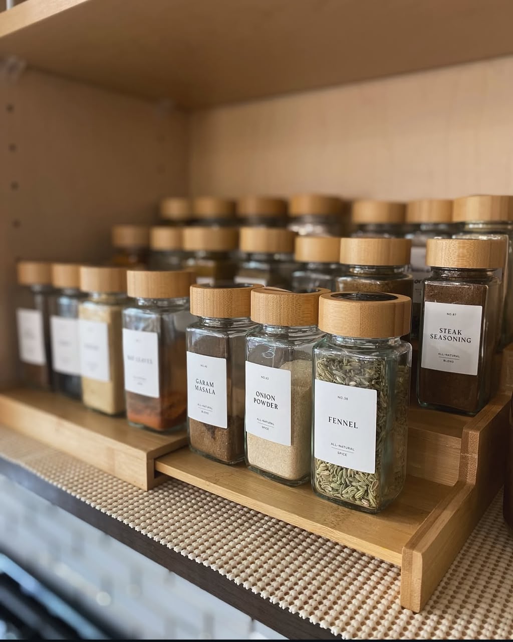 Optimised storage with premium labelling