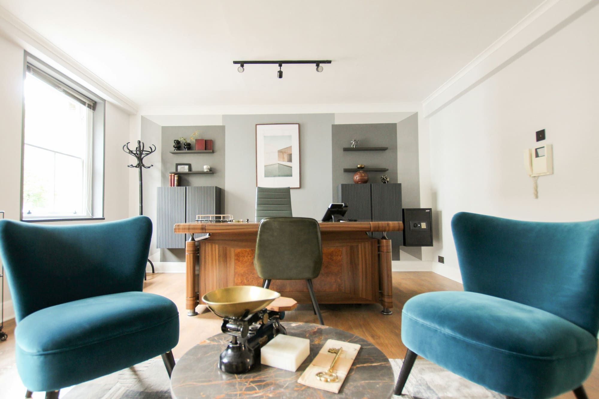 Organised home workspace